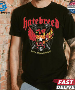 Hatebreed 30th Anniversary Tour Event Tee At The Van Buren Phoenix AZ On October 14th 2024 Shirt