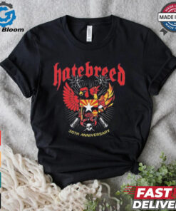 Hatebreed 30th Anniversary Tour Event Tee At The Van Buren Phoenix AZ On October 14th 2024 Shirt