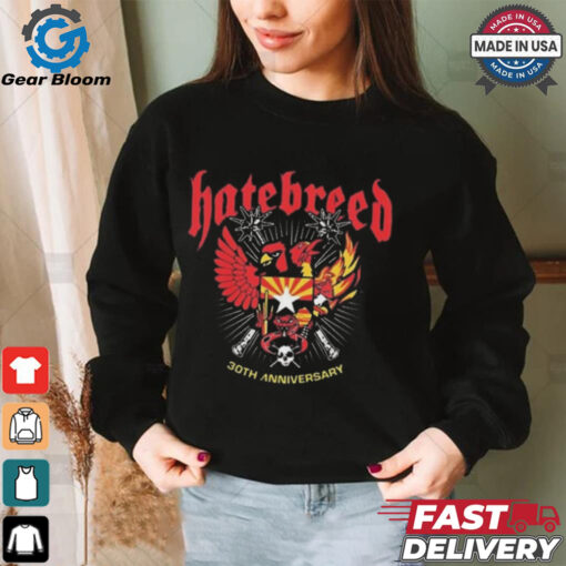 Hatebreed 30th Anniversary Tour Event Tee At The Van Buren Phoenix AZ On October 14th 2024 Shirt