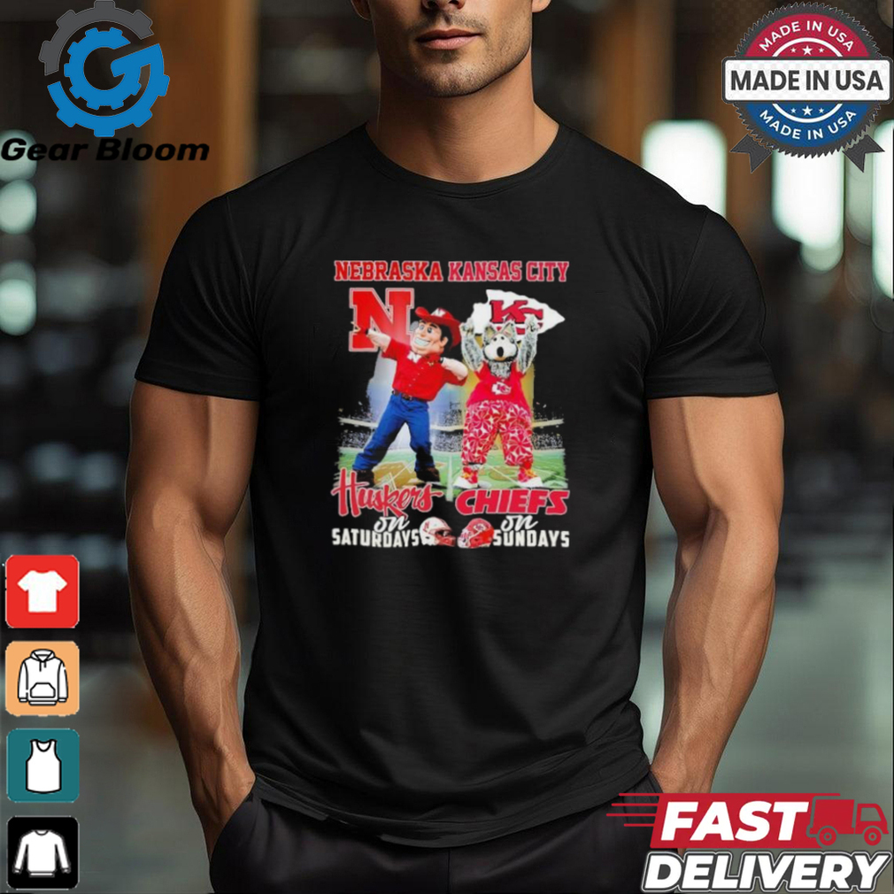 Herbie Husker Nebraska Huskers On Saturdays X Kc Wolf Kansas City Chiefs On Sundays Shirt Herbie Husker Nebraska Huskers On Saturdays X Kc Wolf Kansas City Chiefs On Sundays Shirt