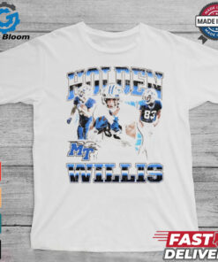 Holden Willis Middle Tennessee Blue Raiders graphic shirt