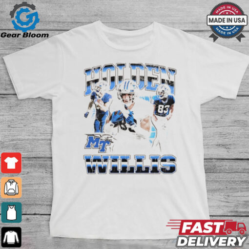 Holden Willis Middle Tennessee Blue Raiders graphic shirt