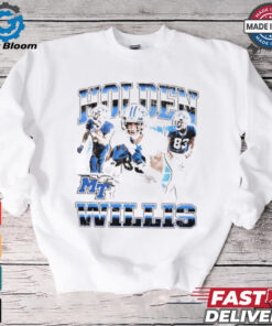 Holden Willis Middle Tennessee Blue Raiders graphic shirt