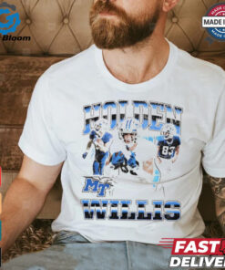 Holden Willis Middle Tennessee Blue Raiders graphic shirt