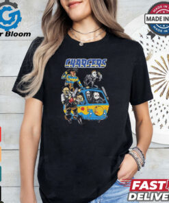 Horror Characters Los Angeles Chargers Halloween 2024 NFL Shirt