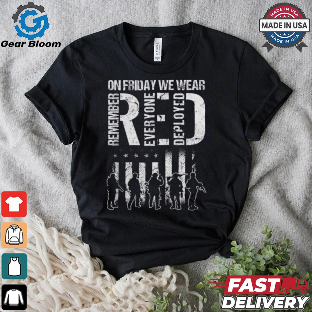 Hot On Friday We Wear Red American Flag Military Supportive T Shirt Hot On Friday We Wear Red American Flag Military Supportive T Shirt