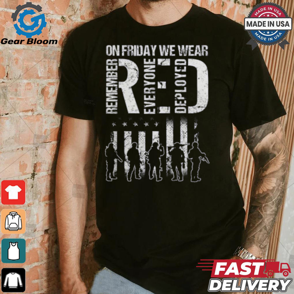 Hot On Friday We Wear Red American Flag Military Supportive T Shirt Hot On Friday We Wear Red American Flag Military Supportive T Shirt
