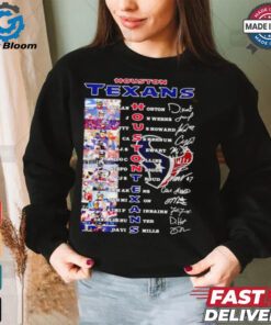 Houston Texans all player name picture shirt