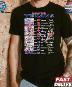 Houston Texans all player name picture shirt