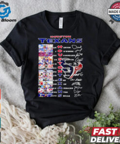 Houston Texans all player name picture shirt