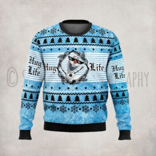 Hug Life Olaf Ugly Christmas Sweater