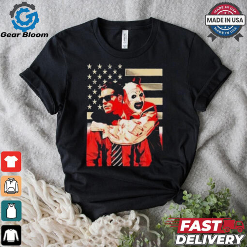 Ice nine kills x terrifier a work of art embrace USA flag Shirt