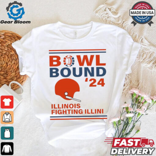 Illinois Fighting Illini 2024 Bowl Bound Helmet Shirt