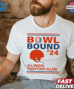 Illinois Fighting Illini 2024 Bowl Bound Helmet Shirt