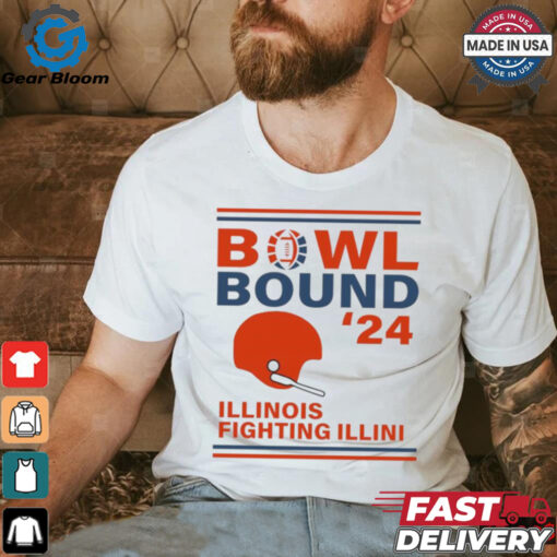 Illinois Fighting Illini 2024 Bowl Bound Helmet Shirt