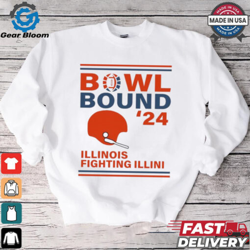 Illinois Fighting Illini 2024 Bowl Bound Helmet Shirt