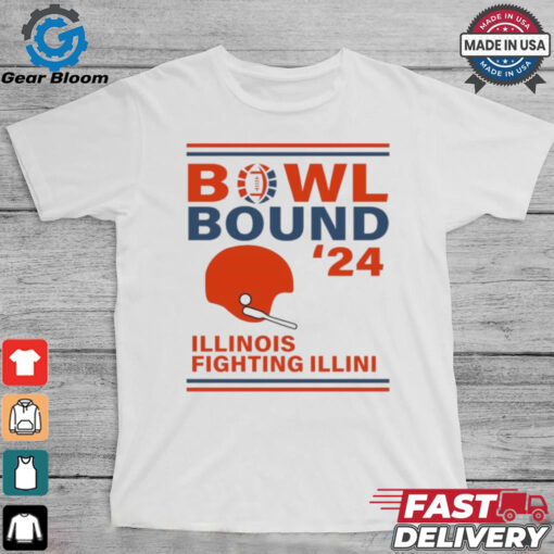 Illinois Fighting Illini 2024 Bowl Bound Helmet Shirt