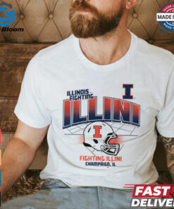 Illinois Football_ Helmet Grid Shirt