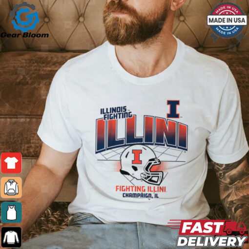 Illinois Football_ Helmet Grid Shirt