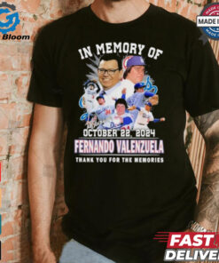 In Memory Of Fernando Valenzuela Thank You For The Memories Signatures Shirt