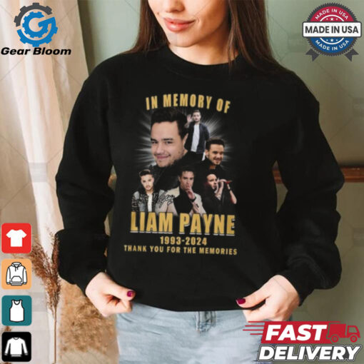 In Memory Of Liam Payne 1993 2024 Thank You For The Memories Gift For Fans T Shirt