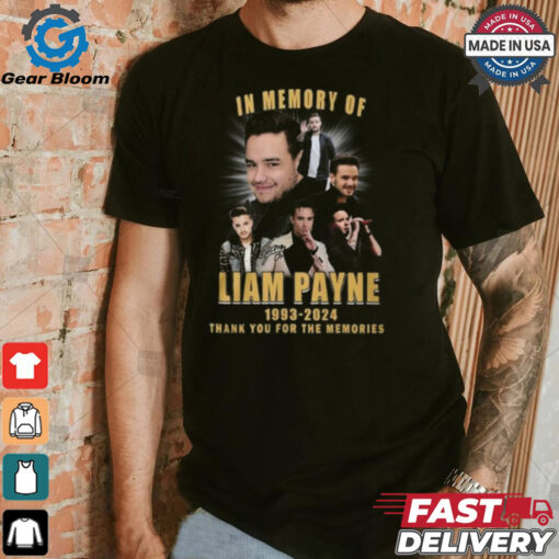 In Memory Of Liam Payne 1993 2024 Thank You For The Memories Gift For Fans T Shirt