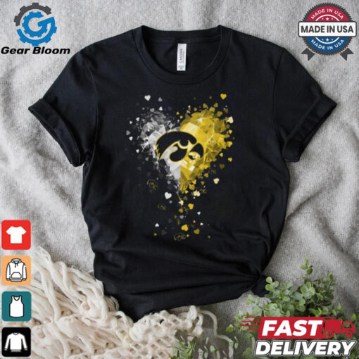 Iowa Hawkeyes Crystal Heart Shirt