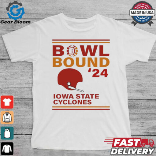 Iowa State Cyclones 2024 Bowl Bound Helmet Shirt