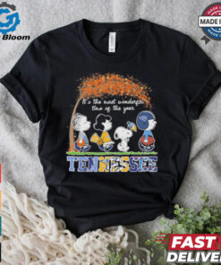 It’s The Most Wonderful Time Of The Year Peanuts Characters X Tennessee Sports Teams Shirt