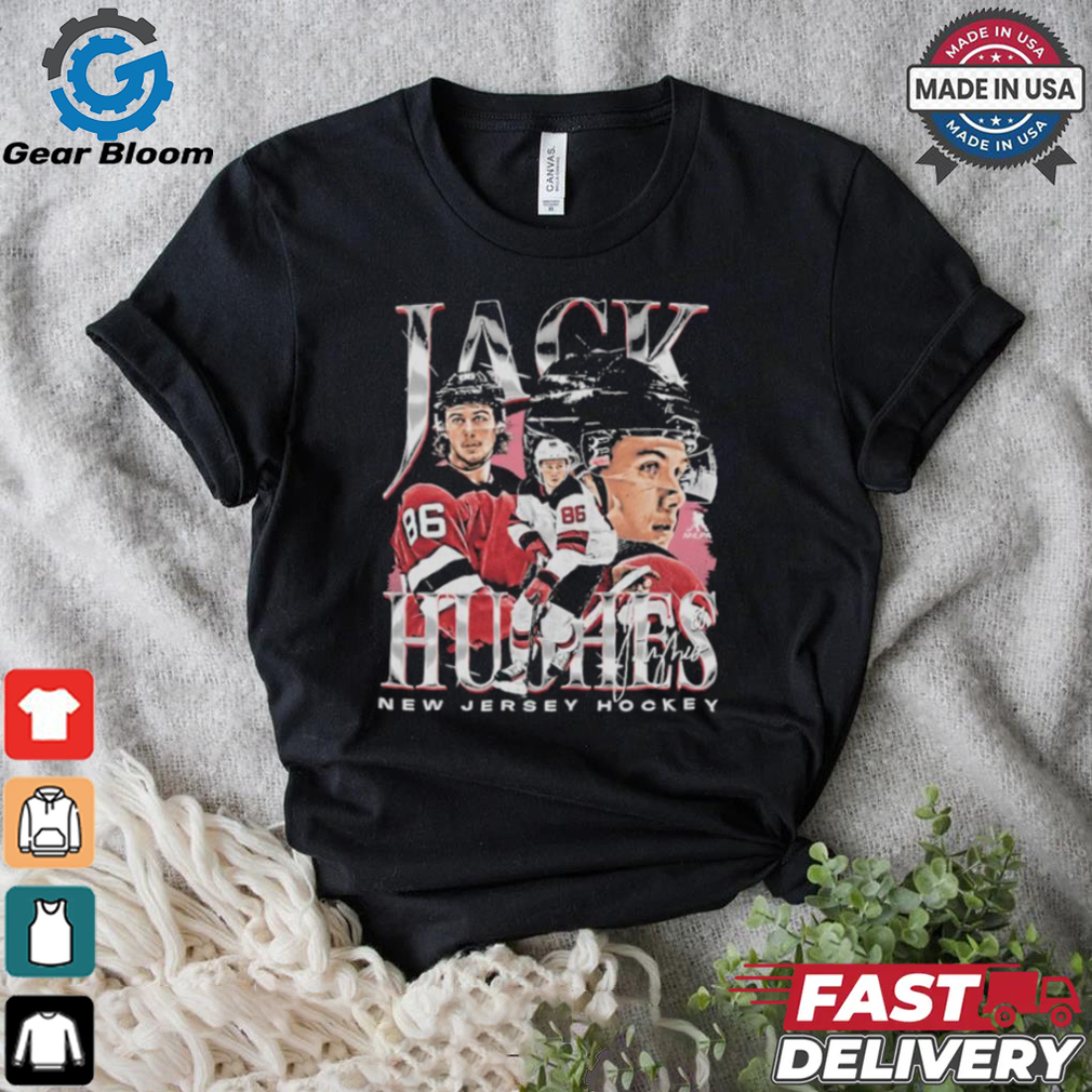 Jack hughes new jersey vintage signature shirt Jack hughes new jersey vintage signature shirt