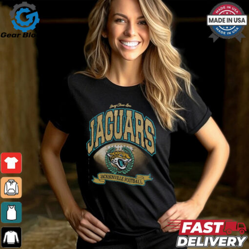 Jacksonville Jaguars Stoney Clover Lane x ’47 Black Glitter Rocker Retro Tubular T Shirt