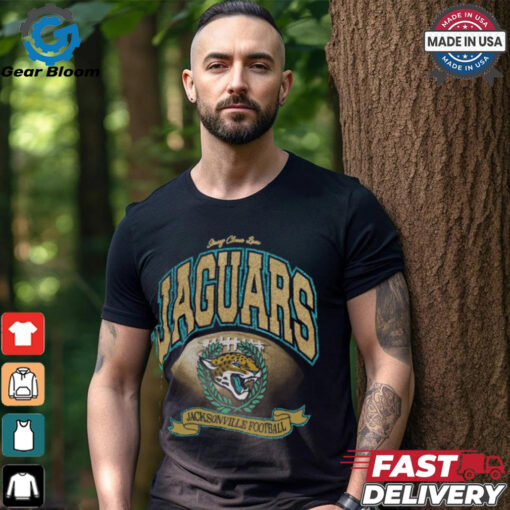 Jacksonville Jaguars Stoney Clover Lane x ’47 Black Glitter Rocker Retro Tubular T Shirt