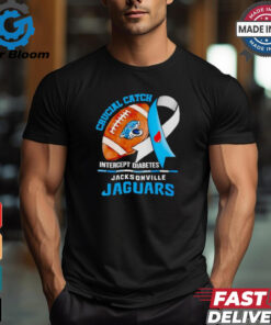 Jacksonville Jaguars crucial catch intercept diabetes shirt