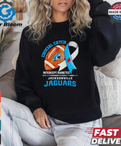 Jacksonville Jaguars crucial catch intercept diabetes shirt