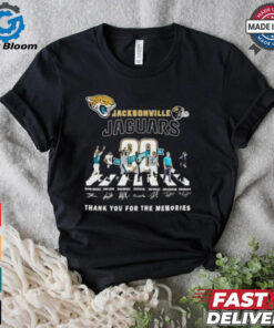 Jacksonville Jaguars walking across thank you for the memories signatures Shirt