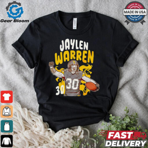 Jaylen Warren 30 Pittsburgh Steelers football graphic shirt