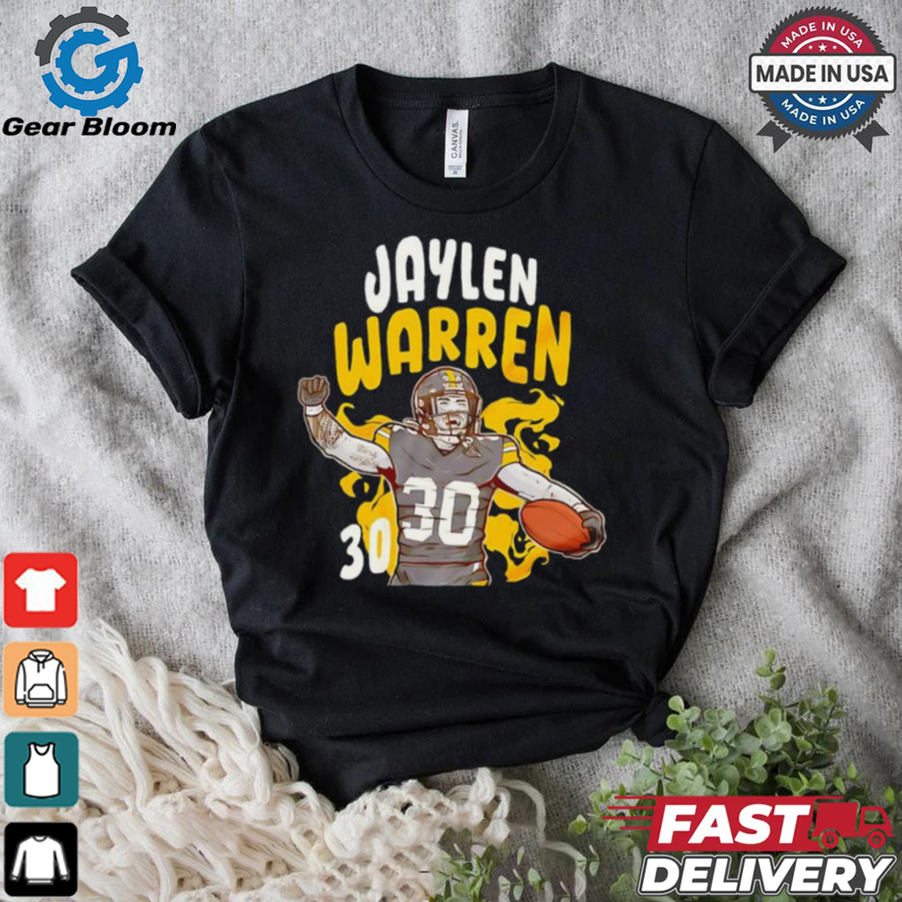 Jaylen Warren 30 Pittsburgh Steelers football graphic shirt Jaylen Warren 30 Pittsburgh Steelers football graphic shirt