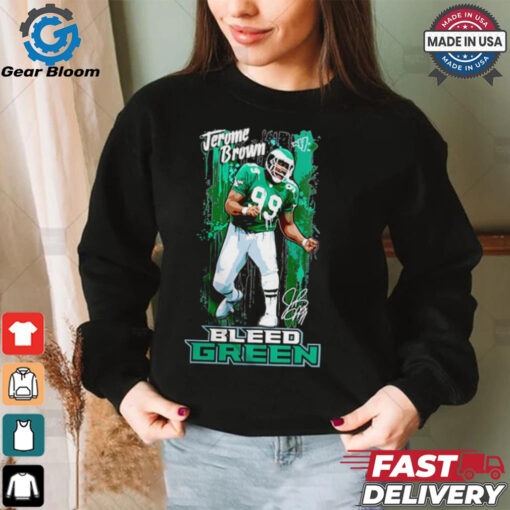 Jerome Brown Philadelphia Eagles Bleed green shirt