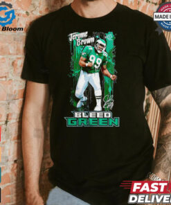 Jerome Brown Philadelphia Eagles Bleed green shirt