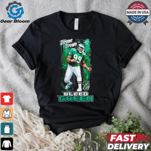 Jerome Brown Philadelphia Eagles Bleed green shirt