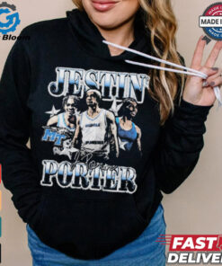 Jestin Porter Middle Tennessee Blue Raiders 90s Graphic Players Signature t shirt