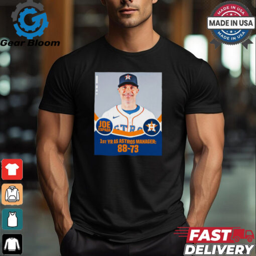 Joe Espada 1st YR AS Astros Manager 88 73 Poster t shirt