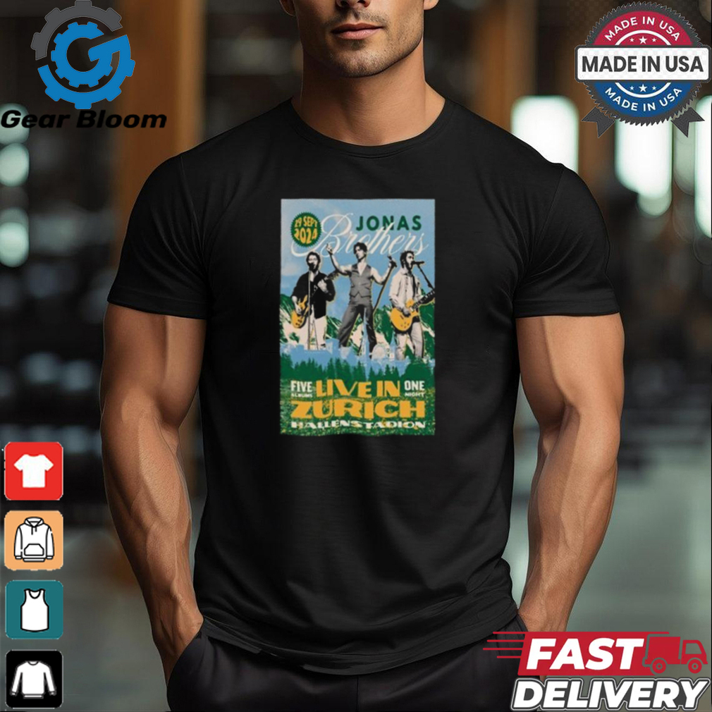 Jonas Brothers September 29 2024 Live At Zurich, Hallenstadion Concert Shirt Jonas Brothers September 29 2024 Live At Zurich, Hallenstadion Concert Shirt