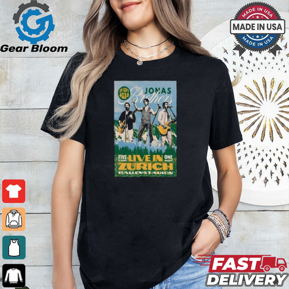 Jonas Brothers September 29 2024 Live At Zurich, Hallenstadion Concert Shirt Jonas Brothers September 29 2024 Live At Zurich, Hallenstadion Concert Shirt