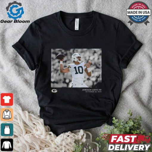 Jordan Love Green Bay Packers NFL Flash Features Week 7 T Shirt