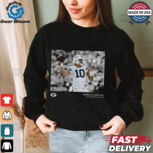 Jordan Love Green Bay Packers NFL Flash Features Week 7 T Shirt