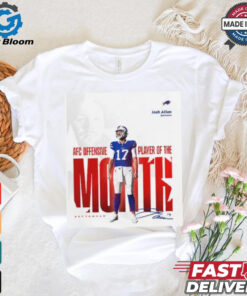 Josh Allen AFC offensive player of the month signature shirt