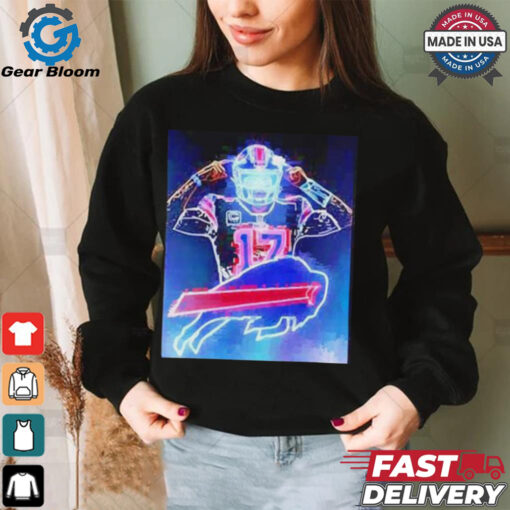 Josh Allen Buffalo Bills neon shirt