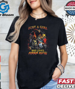 Just A Girl Who Loves Horror Characters Halloween Is Coming 2024 Shirt