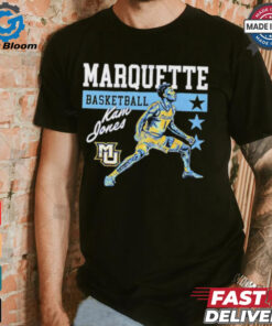 Kam Jones Marquette Golden Eagles basketball cartoon shirt